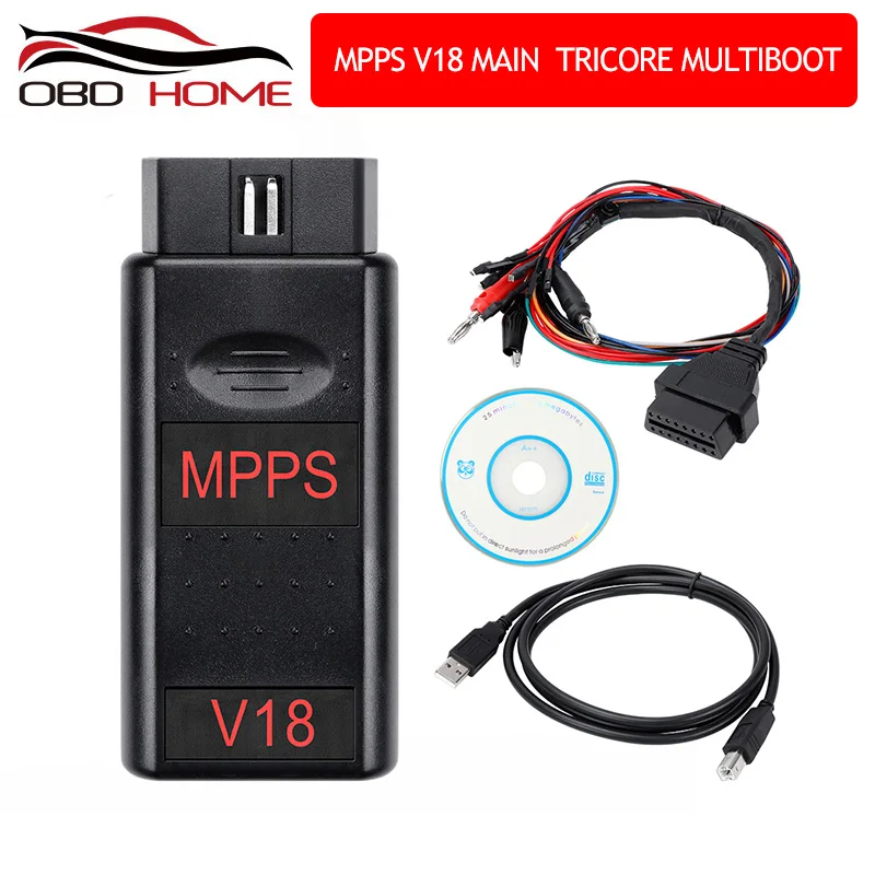 Инструмент для чип тюнинга OBD2 MPPS V18 V16Ecu V18.12.3.8 основной + трикор мультизагрузка с