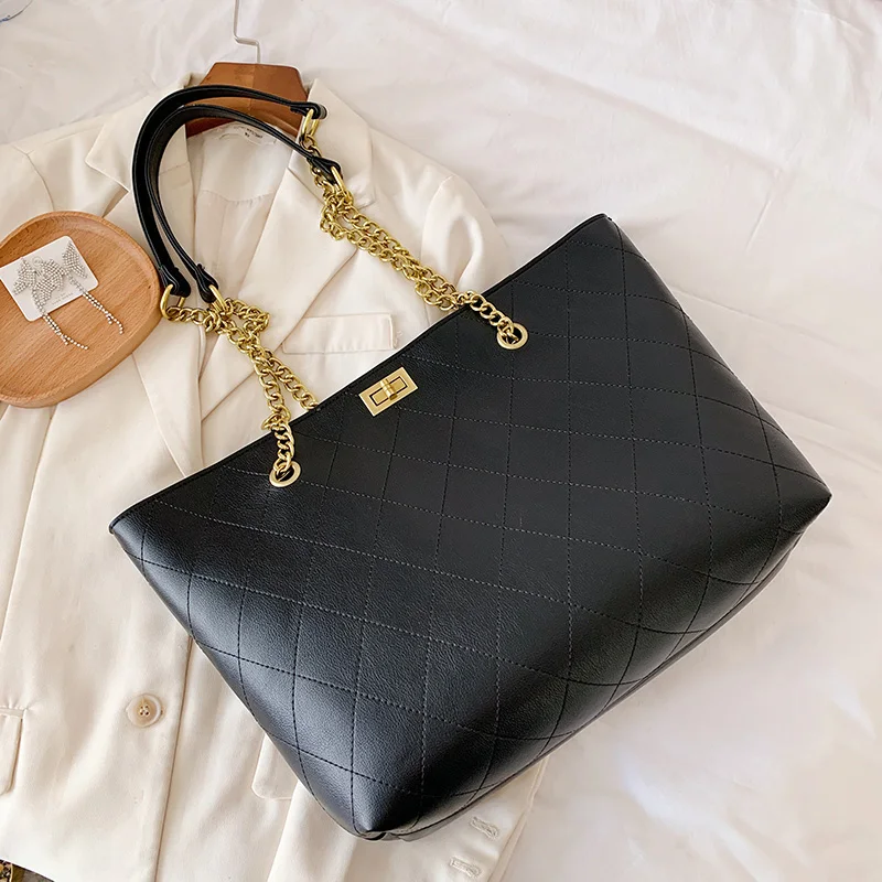 Модная кожаная повседневная сумка-тоут большая сумка на плечо женские роскошные