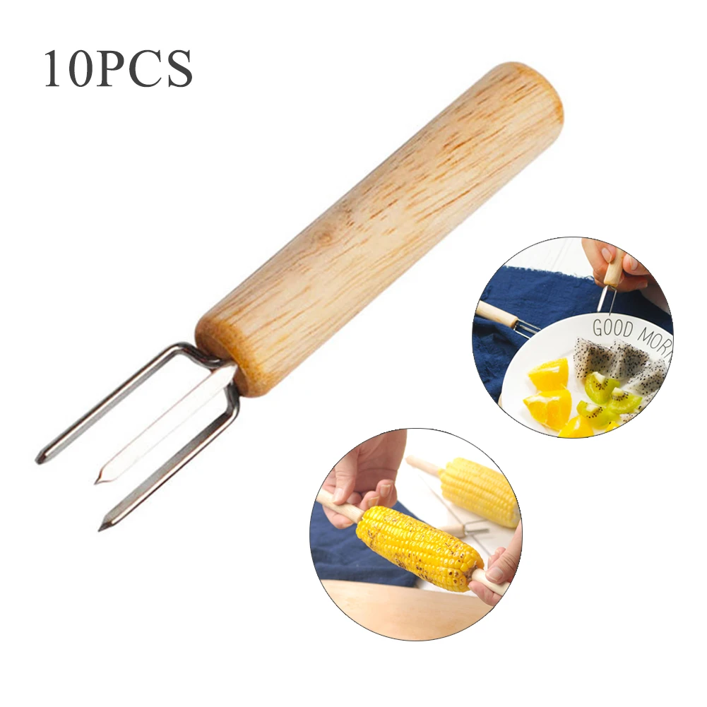 10 шт. Инструменты для барбекю кукурурузная вилка кухни искусственное мясо хот