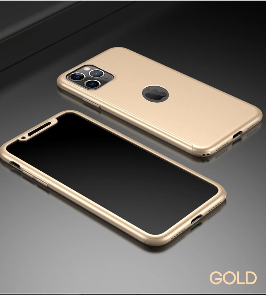 360 полный защитный чехол для телефона для iPhone 8 7 Plus 6 6s чехол 5 5S X 10 Полный Чехол для iPhone 11 Pro XR Xs Max X Чехол