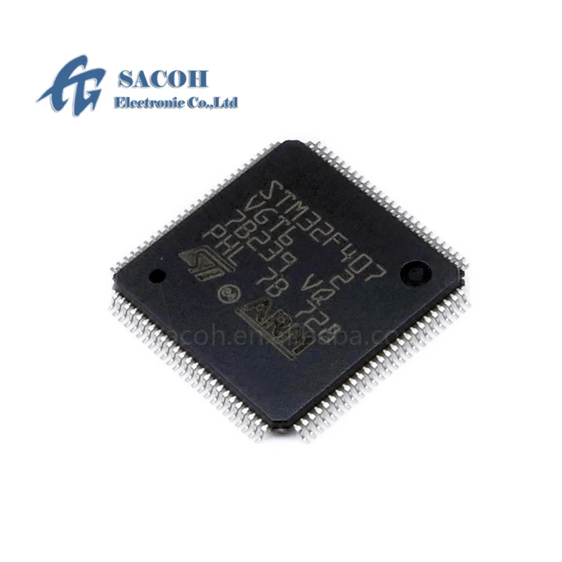 

1PCS New OriginaI STM32F407VGT6 STM32F407VGT7 or STM32F407VET6 or STM32F407VET7 STM32F407 LQFP-100 ARM Cortex-M4 32b MCU+FPU