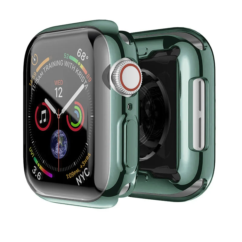 

Smart Watch Case Shell Plating Hard PC Protective Case Full Cover Screen Protector For Apple Watch Series 6 5 4 iWatch 40mm 44mm