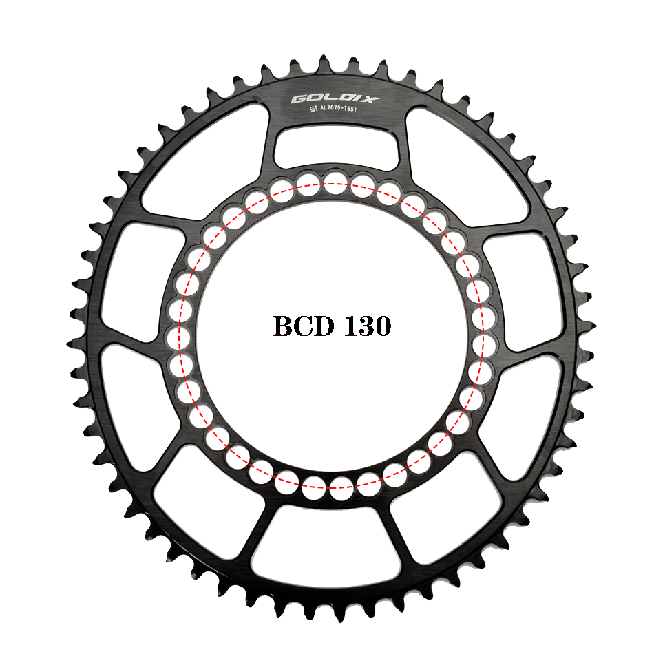

GOLDIX шоссейный велосипед CX циклокросс Овальное Звено bcd130 мм 5 рычагов для 5700 6700 SRAMXX1 SHIMANO9100 складной велосипед звено Bcd130Link Mtb части