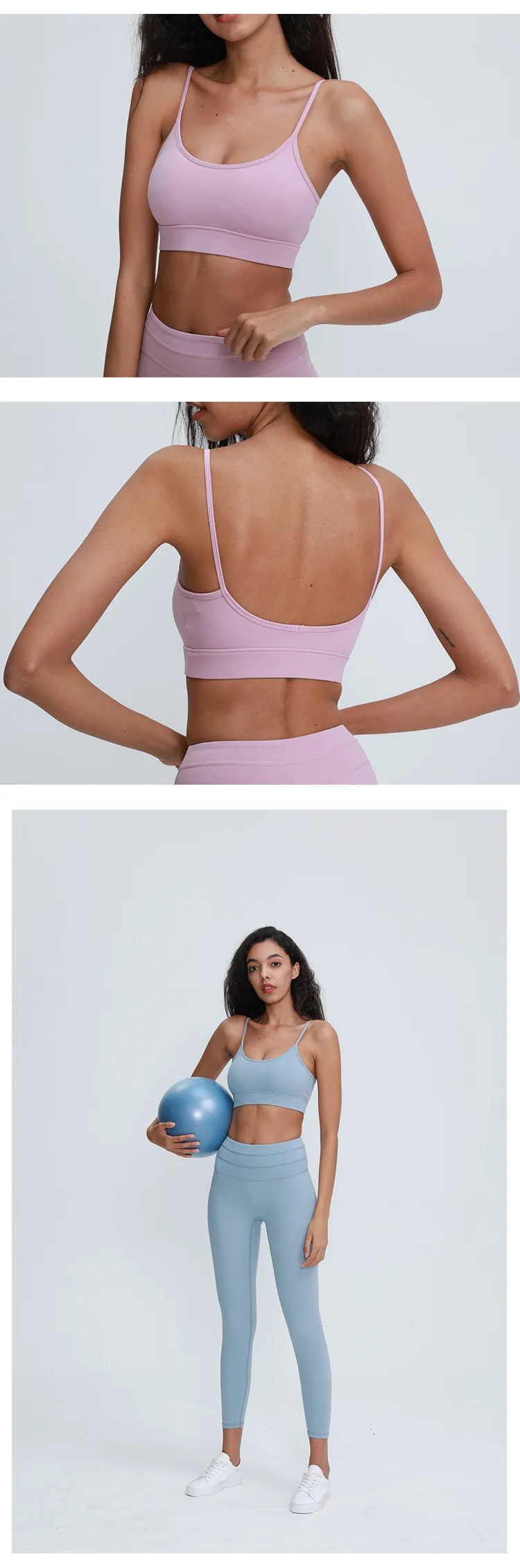 

2021 Yoga Set Sports Wear For Women Gym Suit Sports Solid workout clothes for women 2 piece set women fitness clothing