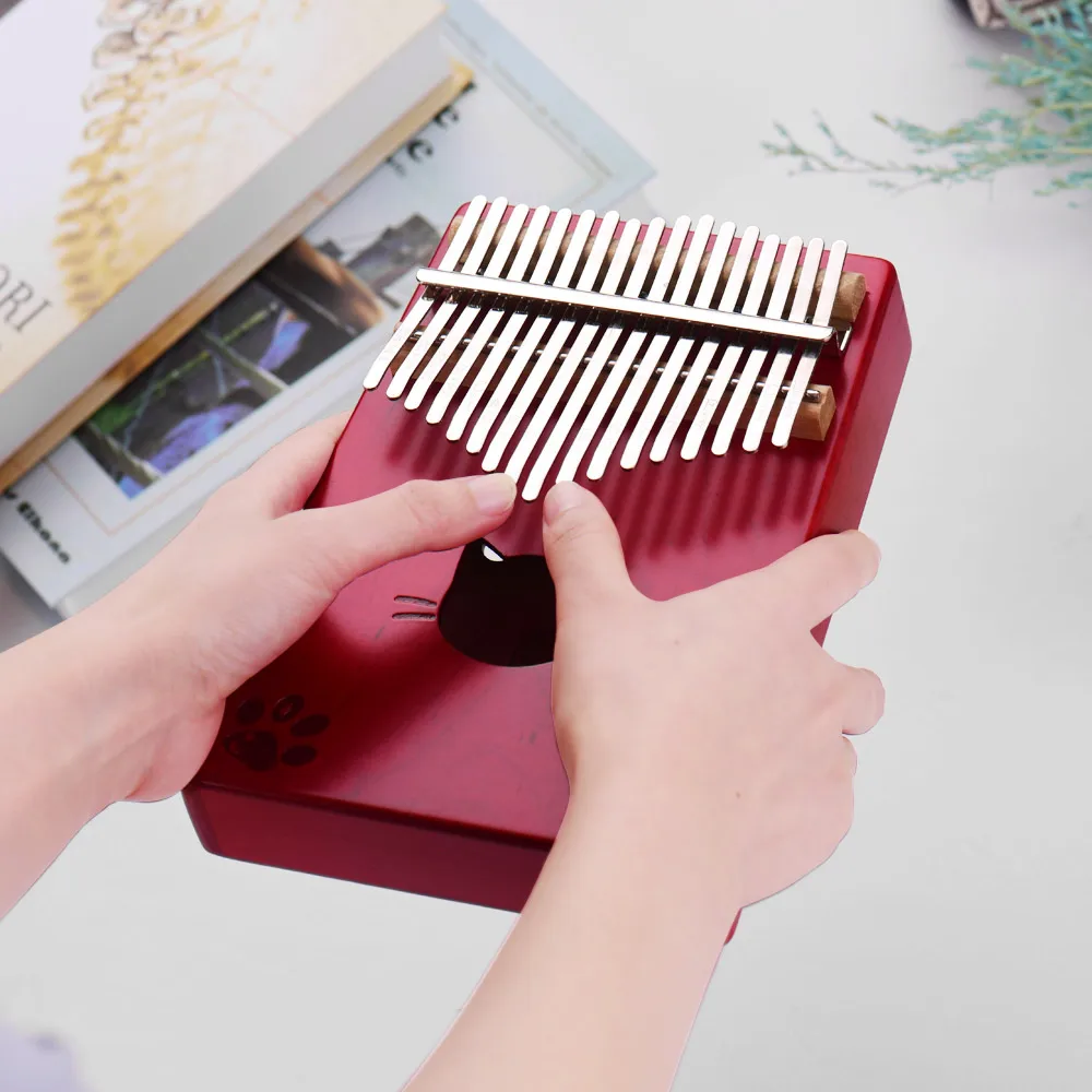 Уолтер. t Портативный 17 клавишным Kalimba игрушечное пианино Mbira клена с сумкой для