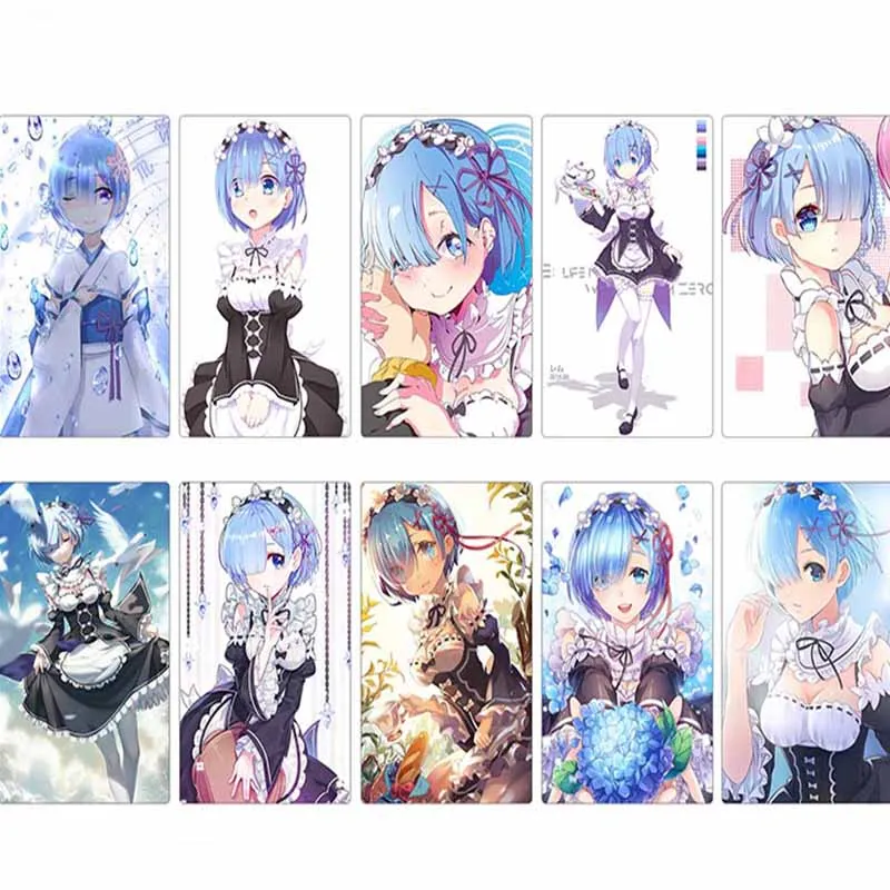

30 шт. RE: ZERO-start Life in other World, игральные карты Rem, железная коробка, стол с персонажами, играющие игрушки для семьи, подарок для детей