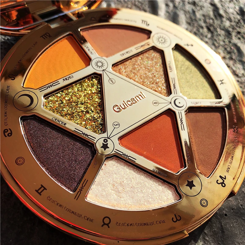 Палитра теней для век с металлическим блеском 9 цветов| |