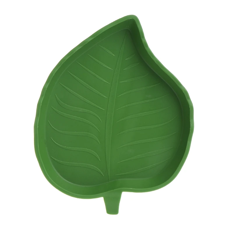 Рептилия вода еда блюдо чаша пластиковые лист форма геккон устройство подачи