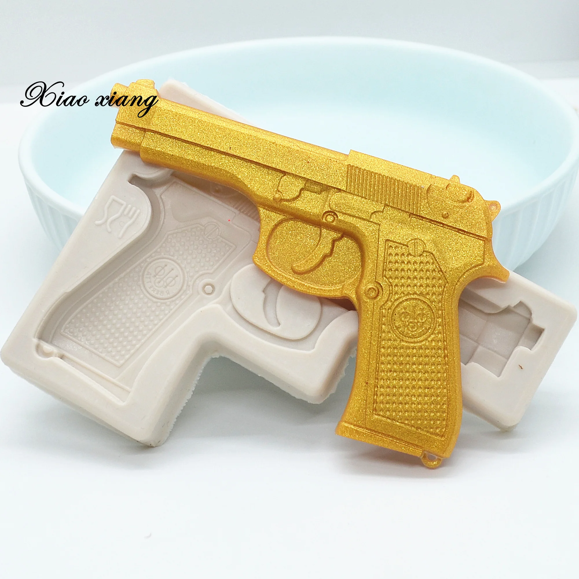 Силиконовые формы в виде пистолета для малышей на день рождения кексов топперов