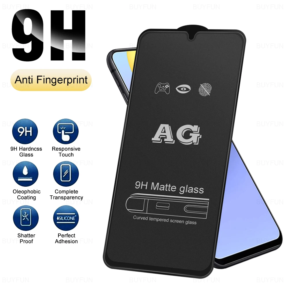 

AG Matte 9H Tempered Glass Screen Smartphone Protector For Vivo Y31 2020 Y 31 y31 Full Cover HD Safety Protective Glass Film