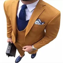 Solapas de muesca de novio de un solo pecho, ropa Formal de boda, fiesta, mejor hombre, traje de 4 piezas (abrigo + Pantalones + chaleco + corbata), novedad de 2021 (2)
