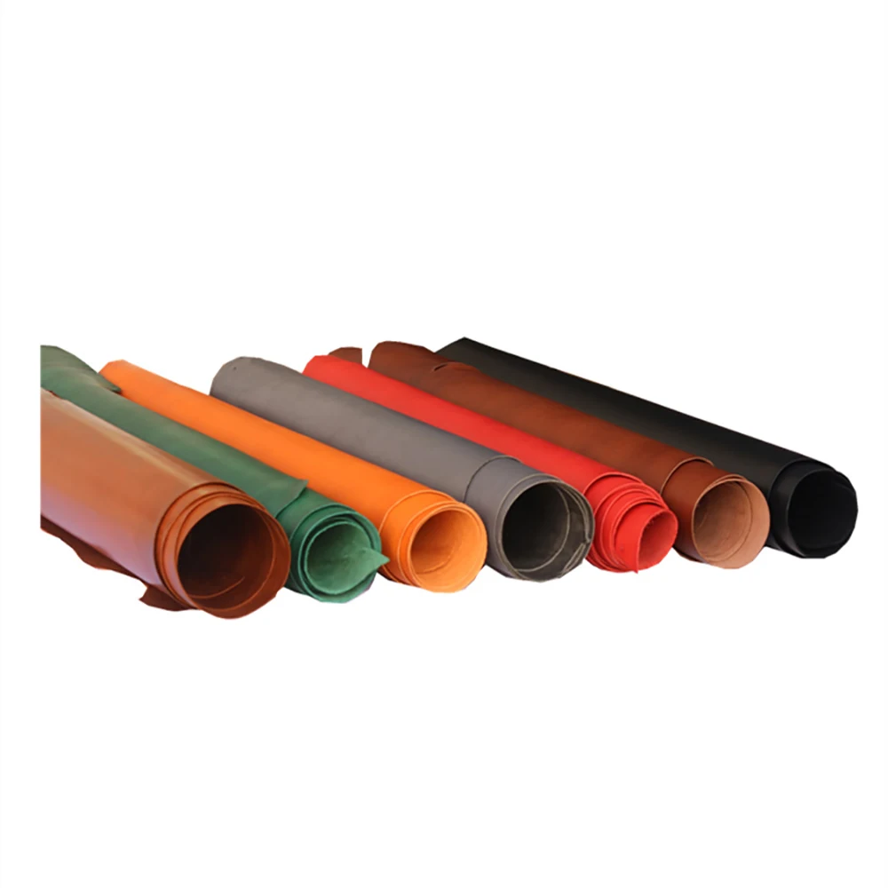 Красочный жирный растительный дубленый воловья кожа материал для рукоделия в