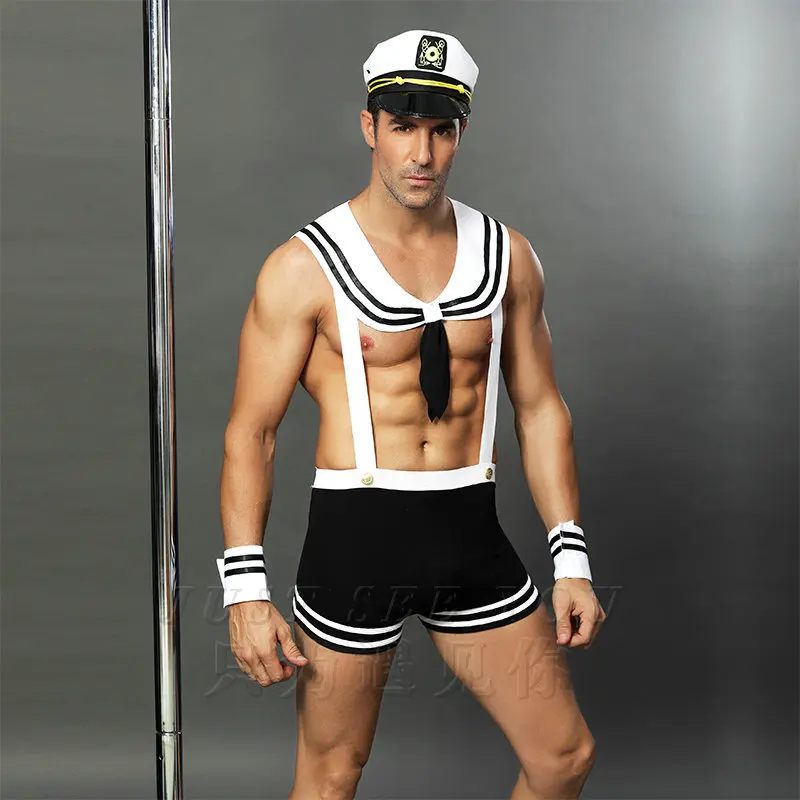 

New European and American fun navy sailor suit uniform temptation sexy suit men's sexy underwear game suit