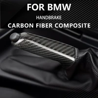 car stickers for bmw f20 f21 f30 e60 e90 e91 e87 carbon fiber handbrake grips cover interiors car accessories interior styling