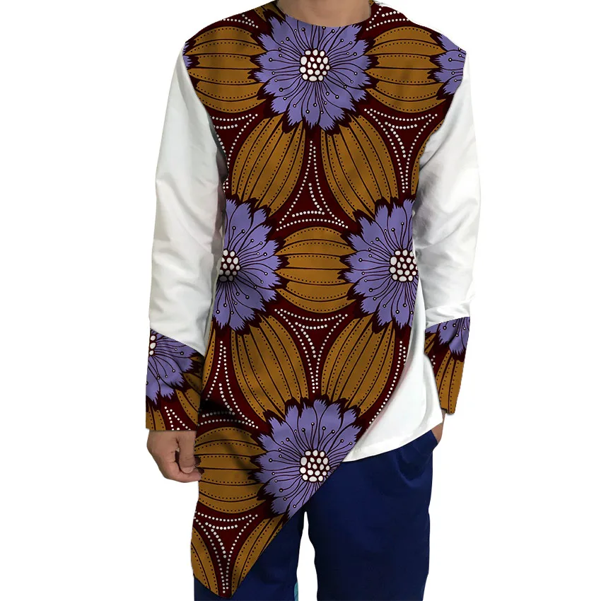 Мужские рубашки из Анкары модная мужская африканская рубашка Дашики сделанные