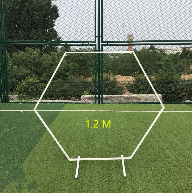 B 1.2 m white Свадебные реквизиты из кованого железа, шестигранная АРКА, рамка для декора, Цветочная композиция, арки, сценические украшения, подставка для цветов, арка, полка - Цвет: B 1.2 m white