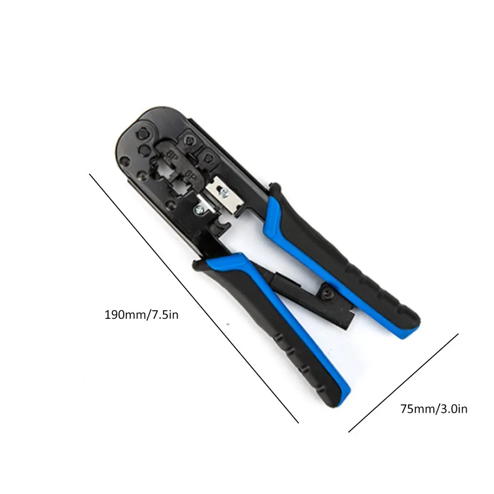 

Rj45/11 Power saving Cable Clamp 6P8P Dual Purpose Long Blade Two-color Handle High Quality