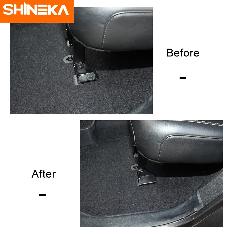 

SHINEK Interior Mouldings For Jeep Wrangler JL Car Seat Screws Protection Covers For Jeep Wrangler JL 2018+ 4Door Accessories