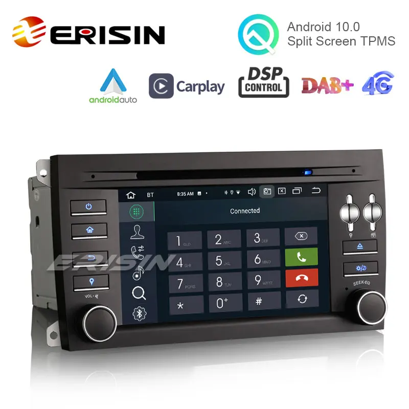 Автомагнитола erоформлена ES8197S 7-дюймовая Android 10 0 для Porsche Cayenne DSP CarPlay и Auto GPS TPMS DAB + 4G