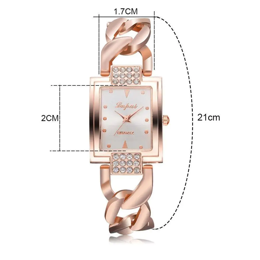 

2020 New Women Watches Fashion Square Watch Women Casual Diamond Trendy Wristwatch Luxury Quartz Metal Ladies Steel Belt Gi W2V8