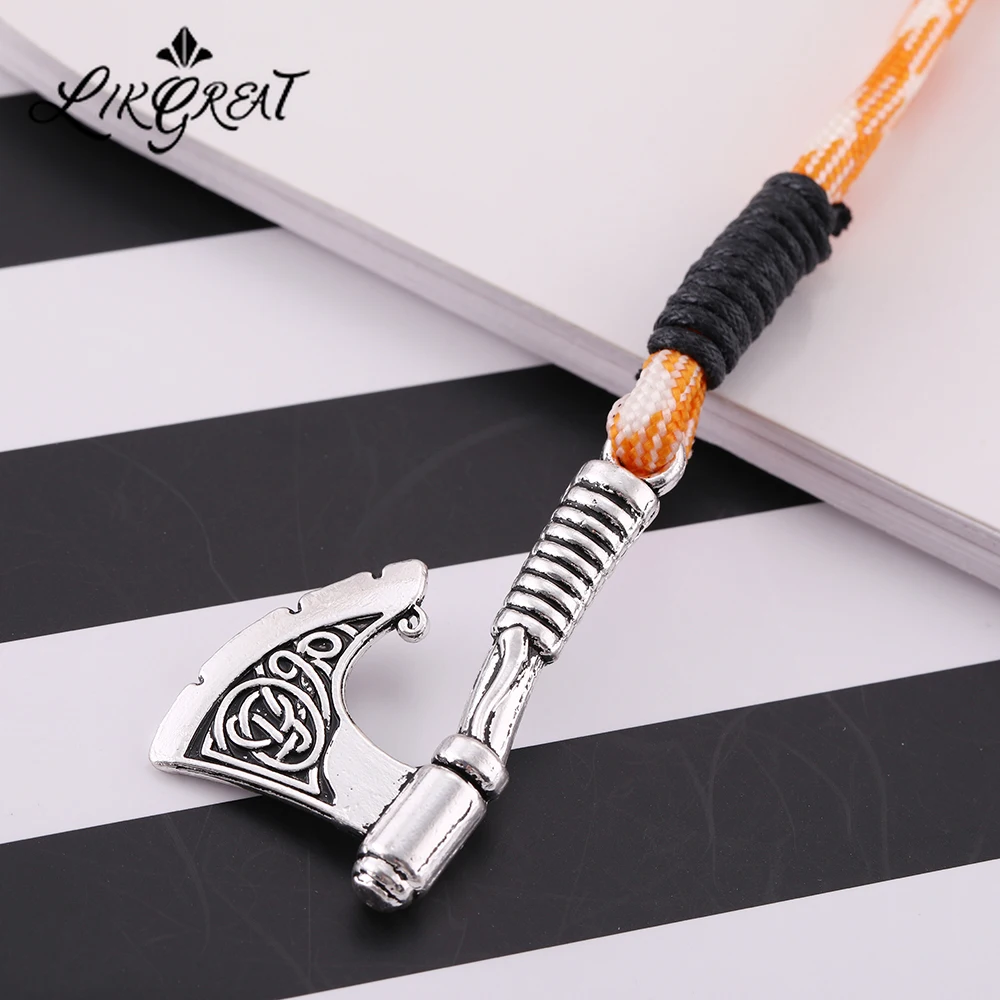 Ирландские Celtics узел топор амулет браслет в винтажном стиле под старину цинковый