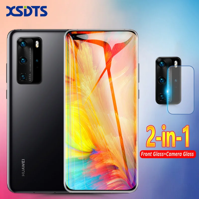 Закаленное стекло 9D для Huawei P40 P30 P20 Lite E Pro 4G фотообъектив с полным покрытием