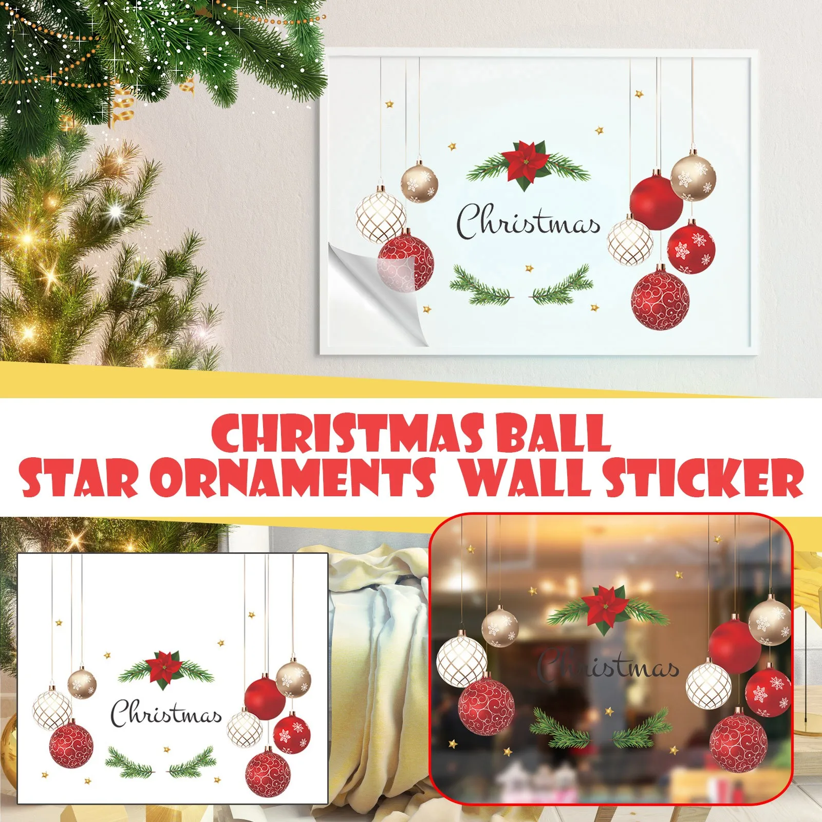 

Merry Christmas Wall Stickers Santa Claus Reindeer Snowfalkes Window Clings Decal For Showcase Home Decor Christmas Decoration