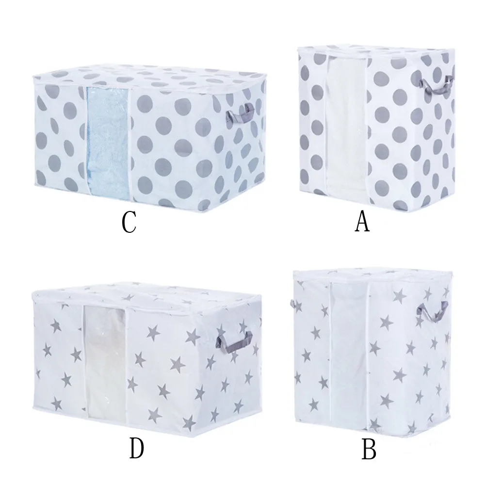 

New 1 PC Car Foldable Storage Bag Clothes Blanket Quilt Closet Sweater Organizer Box Pouches Storage Bag Stowing Tidying #PY10