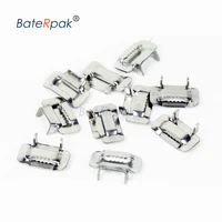 baterpak 304 stainless steel tooth type clampssteel buckle for steel binding tools and straps buy extra 50100pcsbox