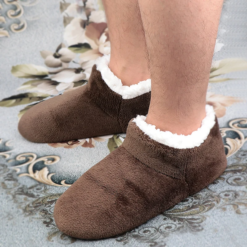 Тапочки домашние мужские 2020 новые плюшевые зимние тапочки для дома удобные