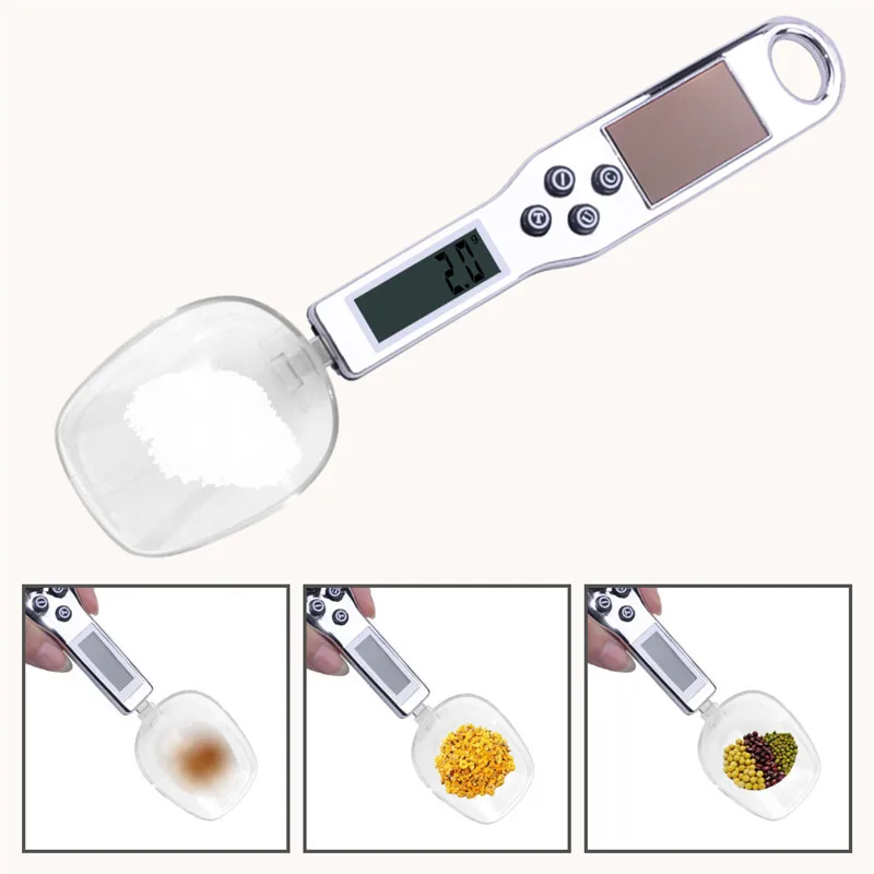 

8 Pcs Electronic Digital Spoon Scale 300/0.1g Kitchen Scale Measuring Spoon Weight Volumn Food Scales LCD Display Wholesale X2