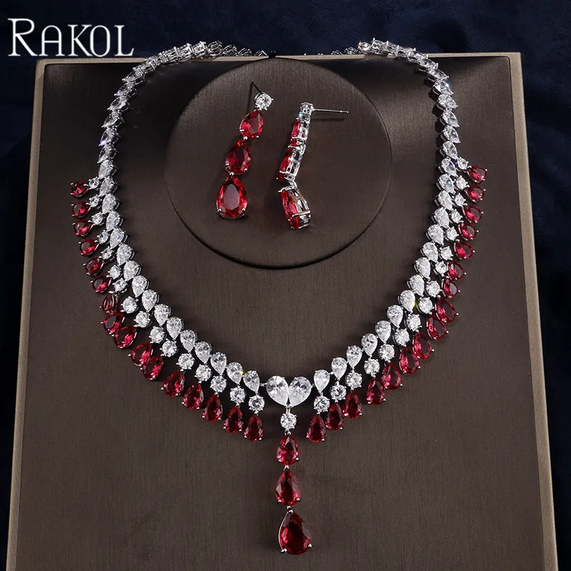 Ювелирные изделия для свадебной цепочки RAKOL Нигерия искусственный кубический