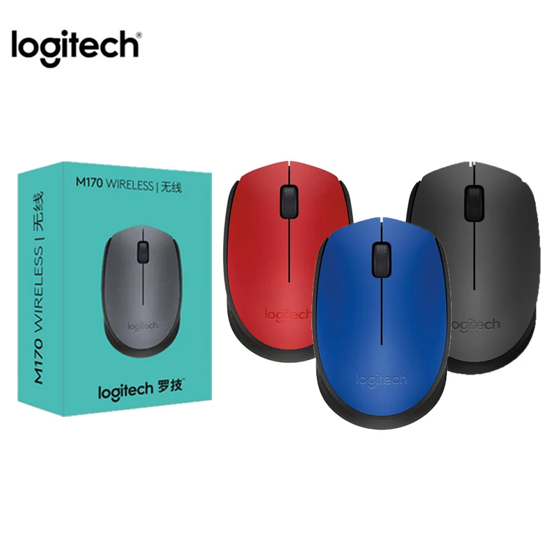 Мышь Logitech M170 беспроводная 2 4 ГГц 1000 DPI 3 кнопки|Мыши| |