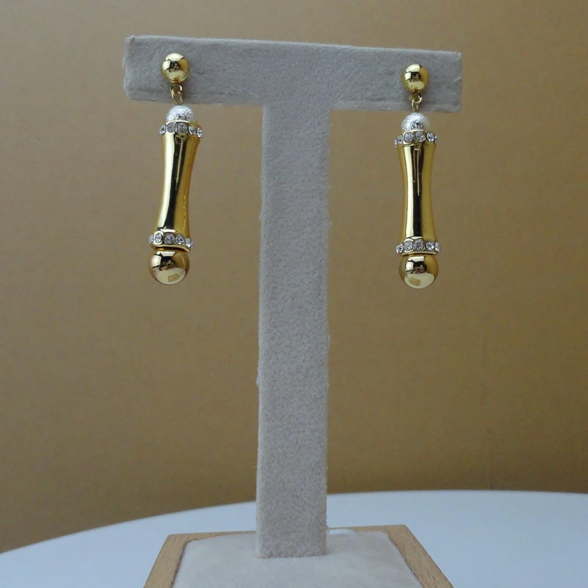 Yuminglai простой дизайн Дубай золотые Ювелирные наборы ожерелье и серьги FHK9482 |