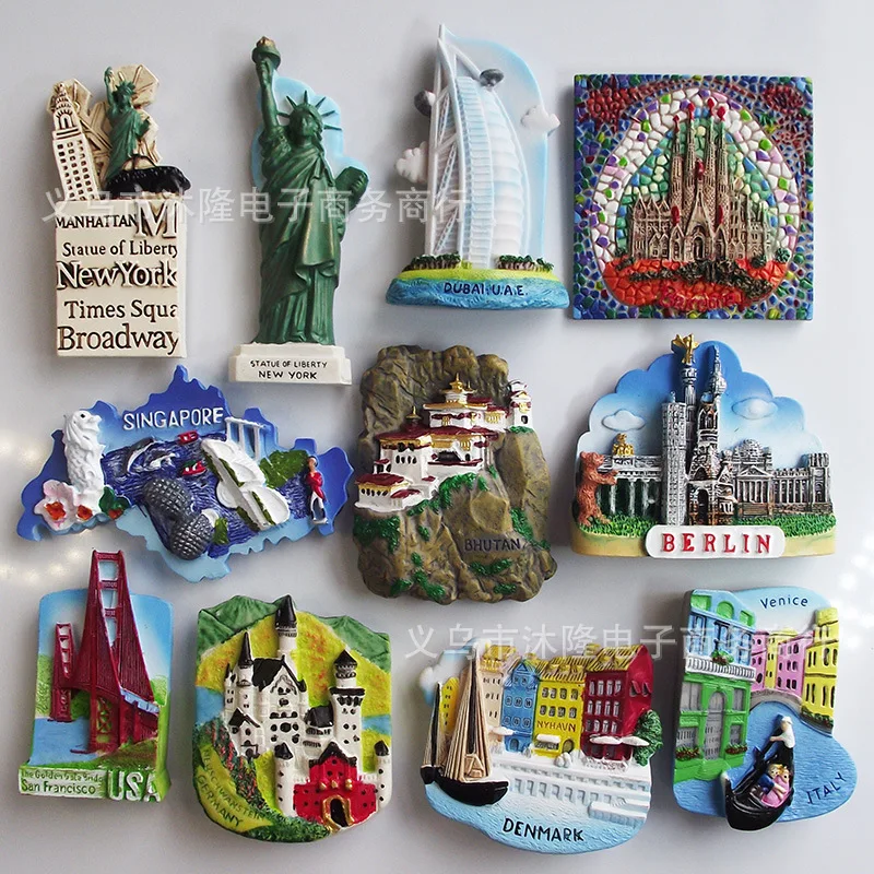 1 шт. туристический сувенир Нью Йорк Сан Франциско бирлин Сингапур Дубай