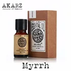 Myrrh эфирное масло AKARZ Топ бренд уход за кожей лица и тела спа сообщение аромат лампа Ароматерапия Масло Мирры