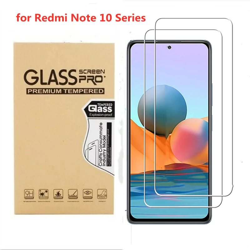 

2PCS Tempered Glass For Xiaomi Redmi Note 10 Pro Note 10S 10 5G Screen Protector Film For Redmi Note 10 Pro Glass