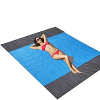 beach mat extra large size 82 x79 sand proof beach blanket outdoor picnic mat for travel camping hiking and music festivals