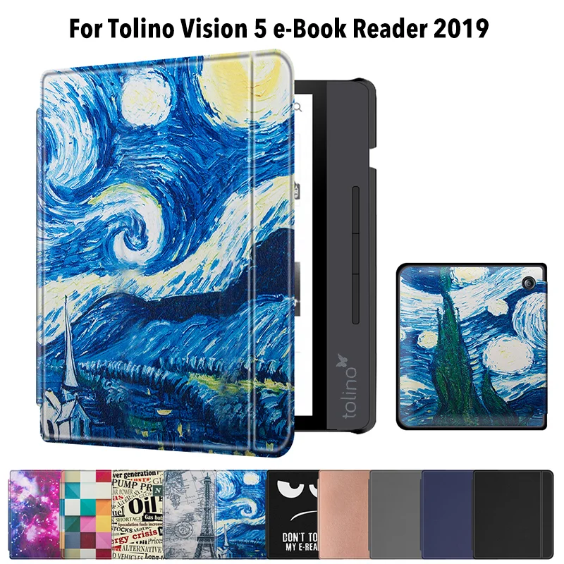 Чехол для Tolino Vision 5 чехол 7 дюймов 2019 электронная книга сна Стилус + пленка|Чехлы