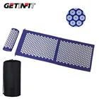 Массажная подушка Getinfit 68*42 см, массажный коврик, акупрессурный коврик для снятия боли в спине, коврик с шипами для акупунктуры, коврикподушка для йоги
