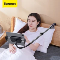 baseus lazy phone holder for bed desktop clip holder long arm flexible mobile phone stand holder table clamp bracket for phone
