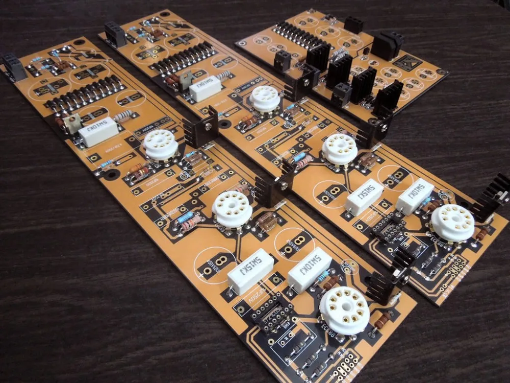 Douk Audio German D.Klimo LAR Gold Plus Tube MM/MC Phono Stage Pre усилитель Board DIY Kit|Усилители мощности| |