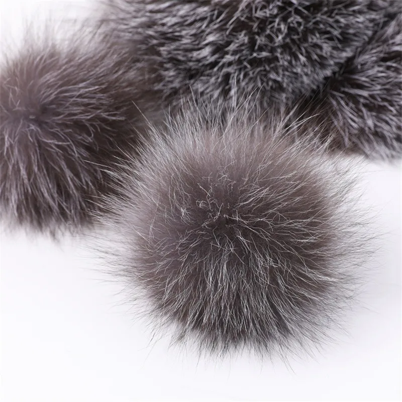 2019 New Hot Fashion Professional Standard Pom-Pom Hat Real Fox Fur Ladies Winter Out Warm Wool Cap. | Аксессуары для одежды