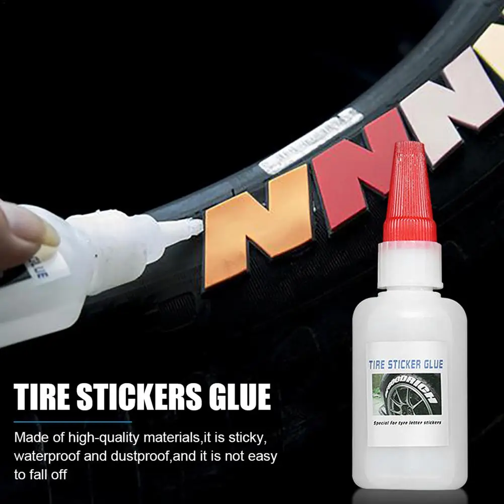 Car Waterproof Tire 3D Tire Sticker Glue Letter Sticky Stickers Special Glue Tire Sticker Glue Rubber Dustproof Adhesive