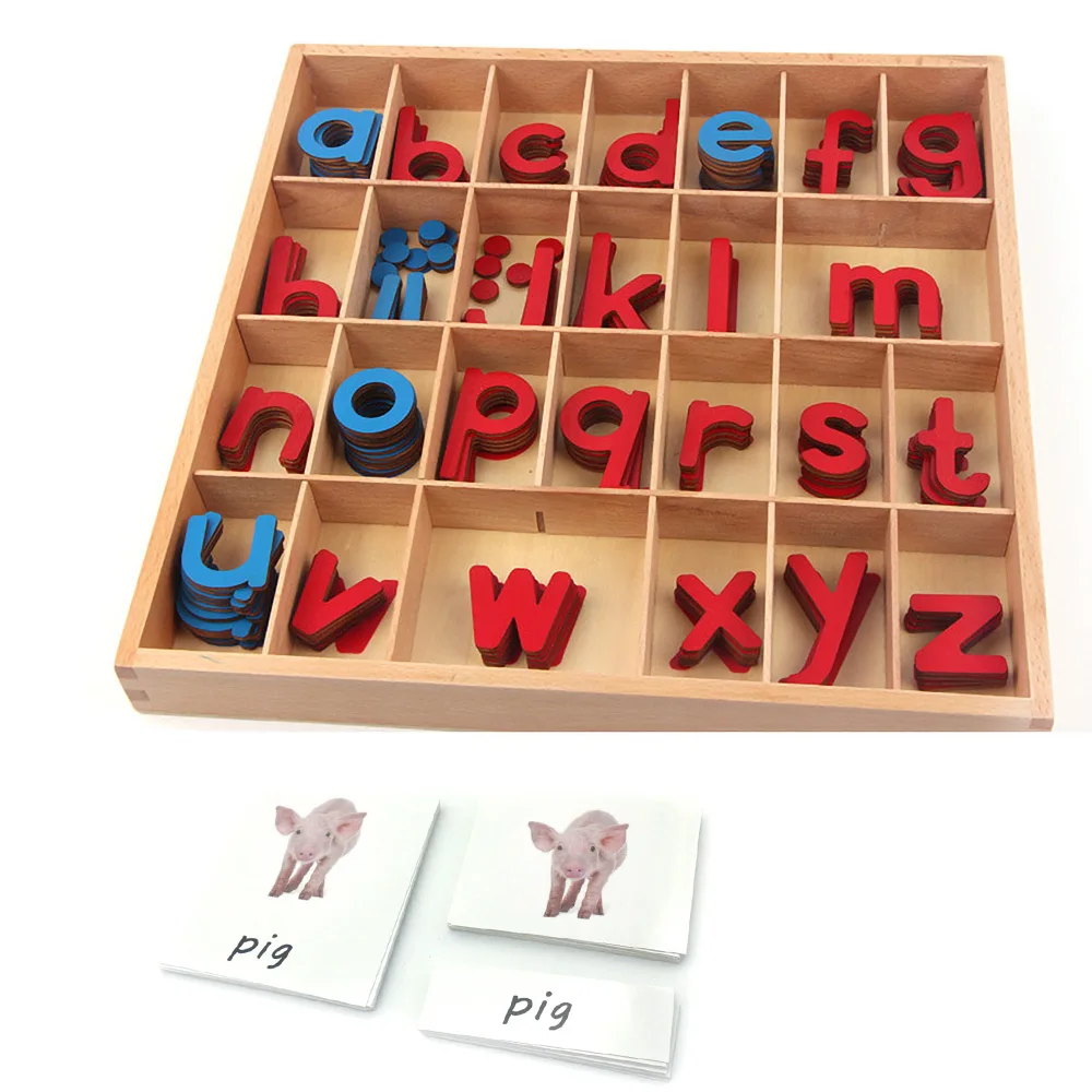 Трехкомпонентные карты Монтессори обучающие материалы для языков большой