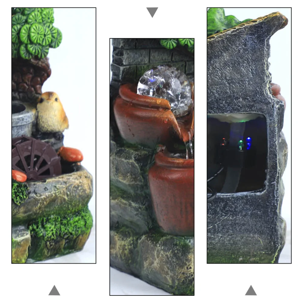 

1pc Retro Landscape Decoration Resin Rockery Animal Ornaments Desktop Decor