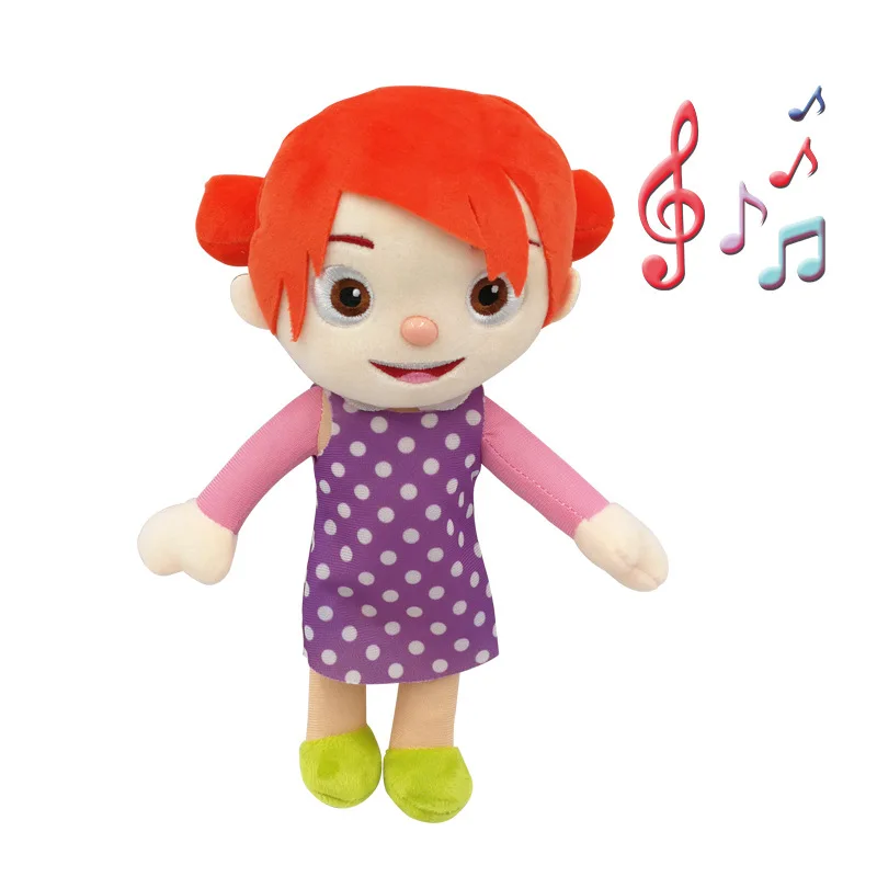 

New Cartoon Cocomellon Plush Toys With Music Can Sing Musical Bedtime Jj Doll Plush Toy Family Kids Gift Plushie Stuffed Dolls