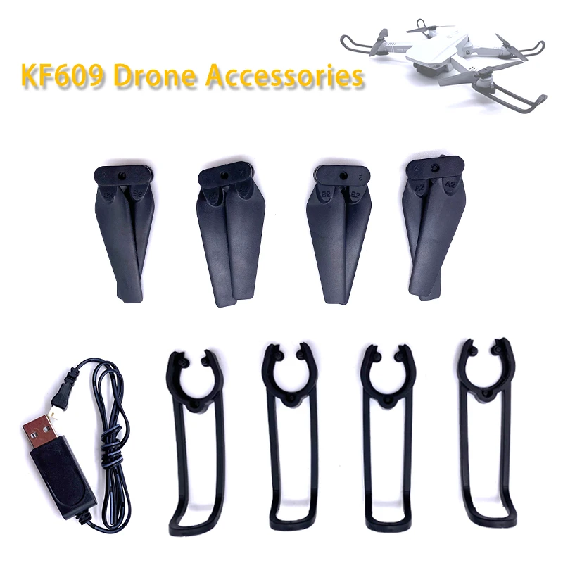 

Original KF609 RC Drone Parts Propeller Baldes Protection Frame USB Charger For KF609 RC Quadcopter Helicopter Accessories