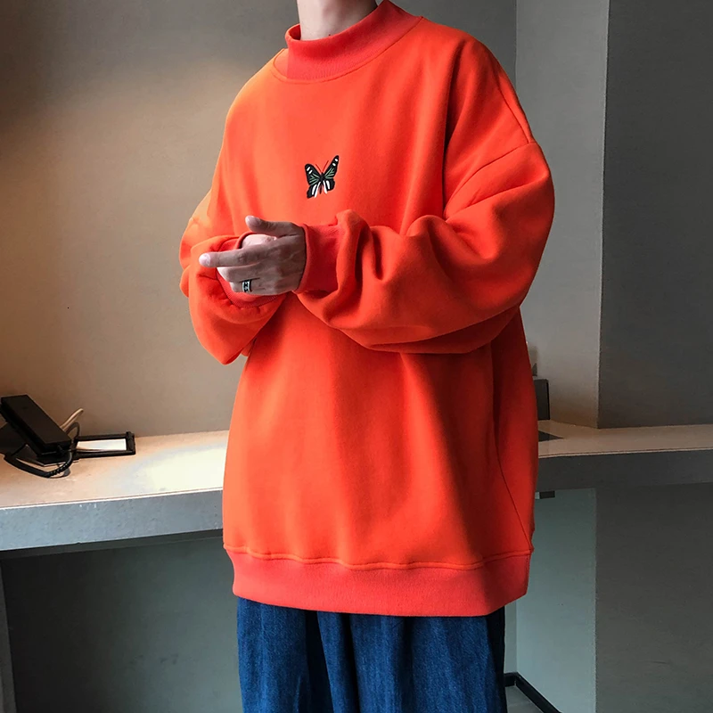 

ZOGAA Fall/Winter Fashion Men's Sweatshirt Round Neck Butterfly Print Men Casual Hoodie 2021 Harajuku Men Loose Hoodie Pullover