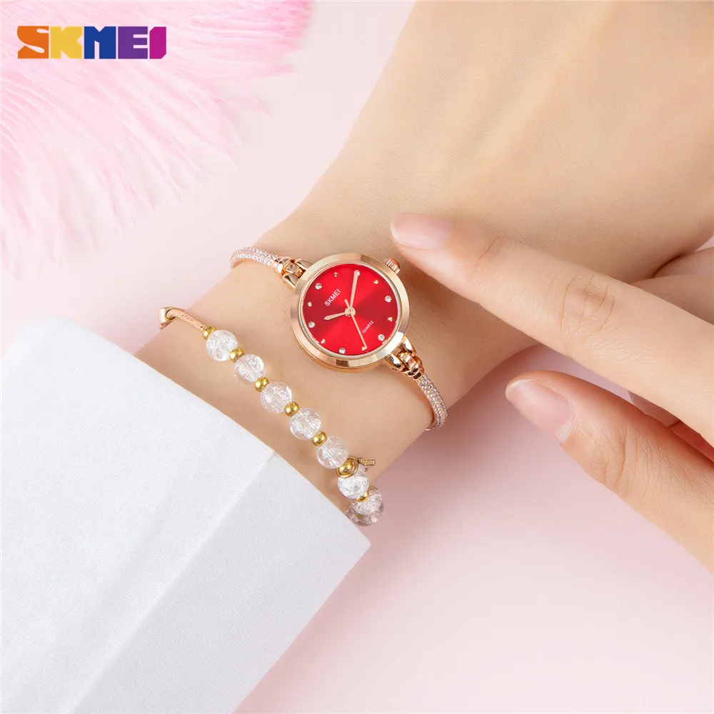 SKMEI Simple Women Quartz Watch Fashion Thin Ladies Watches Casual Female Girl Dress Clock 3Bar Waterproof Relogio Feminino 1805